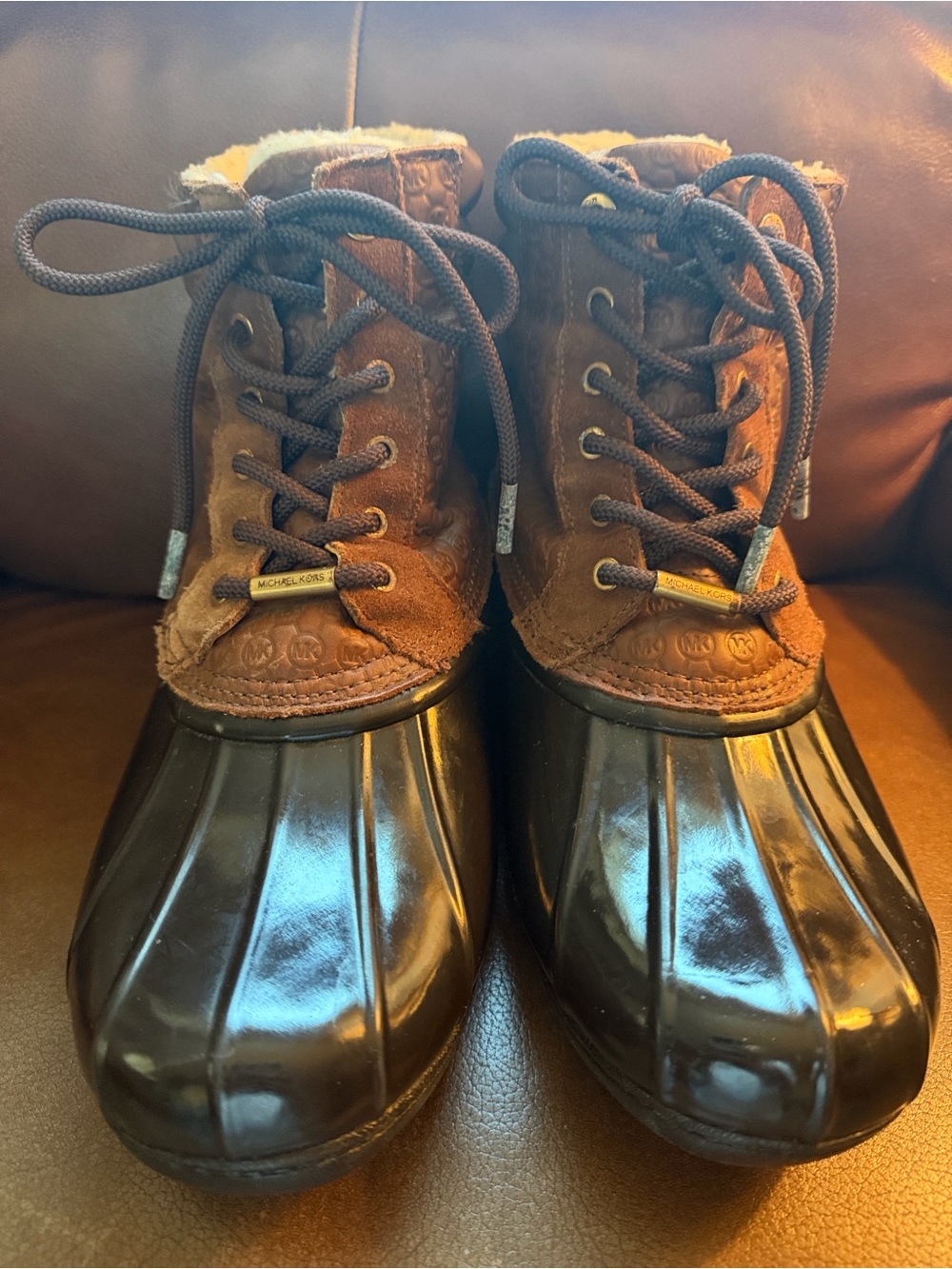 Michael Kors Brown Suede Duck Boots - Women’s